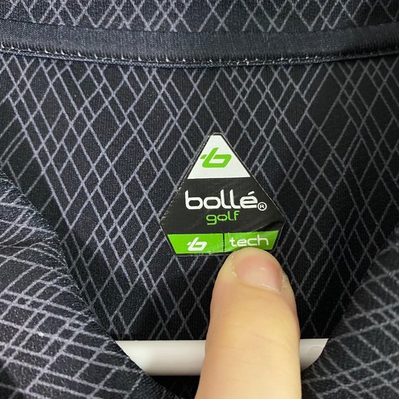 Bolle Golf Polo Shirt with Geometric Pattern - Picture 4 of 8